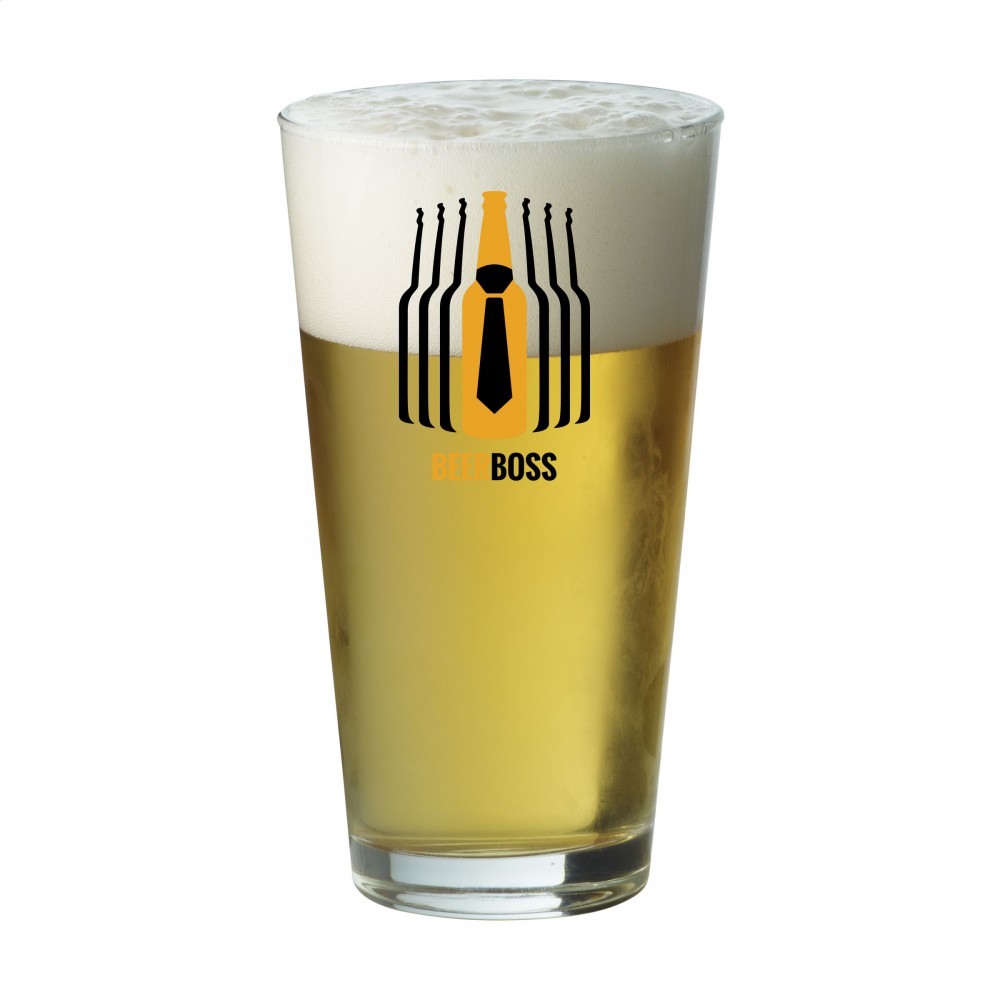 Beer glass with beer for printing or engraving